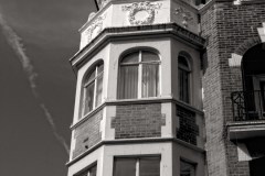 Folkestone Brick Building B&W